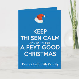 Carte Keep Thi Sen Calm And Av Thi Sen A Reyt Good Chris