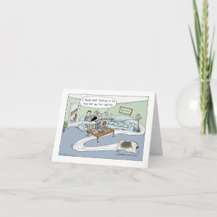 Carte Keeshond Dog Agility Cartoon Anniversaire Salutati