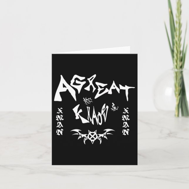 Carte Ken Carson Merch Design Agc  (Devant)