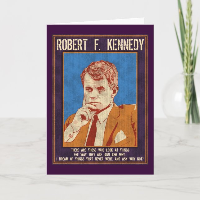 Carte Kennedy, Robert - "pourquoi pas ? " (Devant)