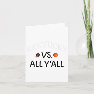 Carte Kentucky Vs. All Y'all Footall Sketll