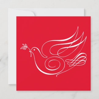 Carte Kereru Calligraphie Peace Dove