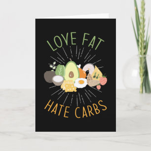 Carte Keto Diet faible teneur en glucides