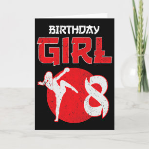 Carte Kickboxing 8 Ans Anniversaire Mma Arts Martiaux G
