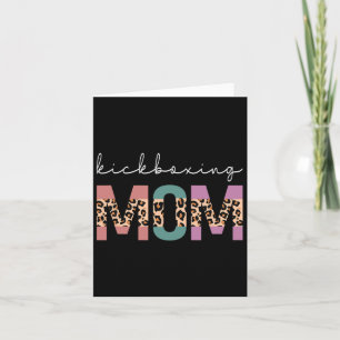 Carte Kickboxing Mom Funny Boxing Kickboxer Mom Gift Leo