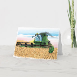 Carte kids birthday card combine harvester