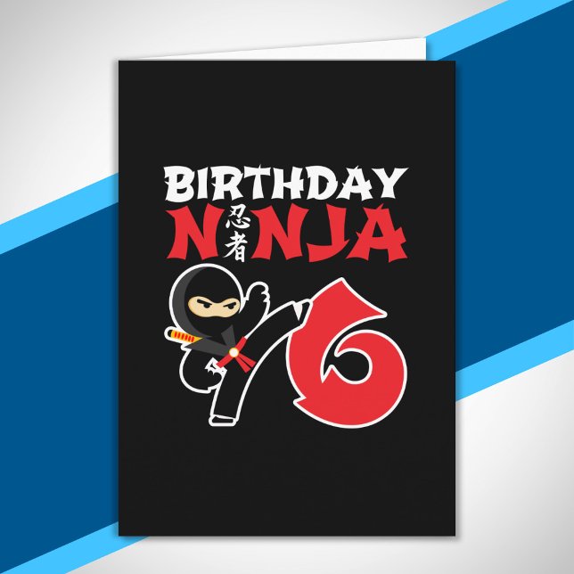 Carte Kids Birthday Ninja (Créateur téléchargé)