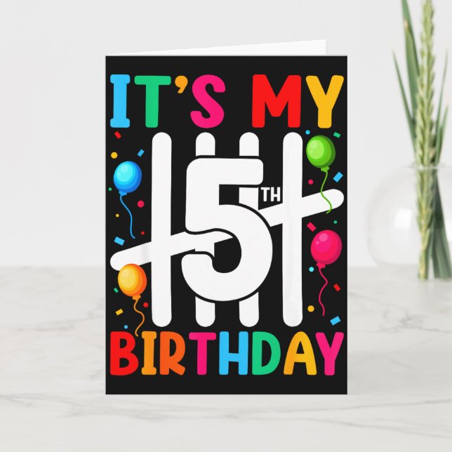 Carte Kids It's My 5th Birthday 5 Five Birthday Boys Gir (Devant)