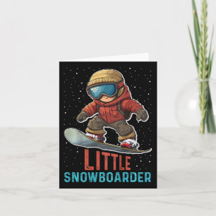 Carte Kids Snowboard Little Snowboardeur Funny Toddler