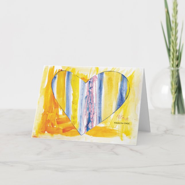 Carte KidsArt for CHOC - Big Heart Card (Devant)
