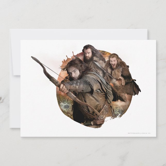 Carte Kili, THORIN OAKENSHIELD™ et Fili (Devant)