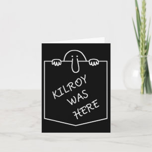 Carte Kilroy Était Ici Graffiti Art Pocket