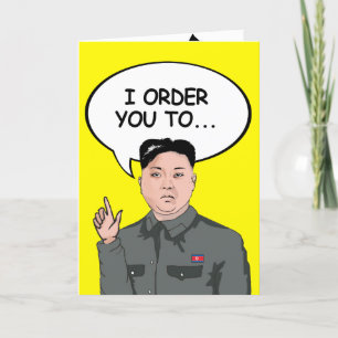Carte Kim Jong Un Birthday Card