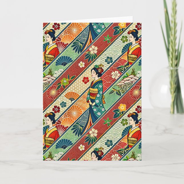 Carte kimono japonais (Devant)