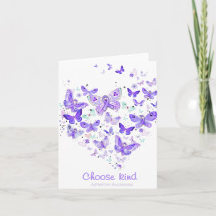 Carte Kind Alzheimerheimer Sensibilisation Papillons Coe