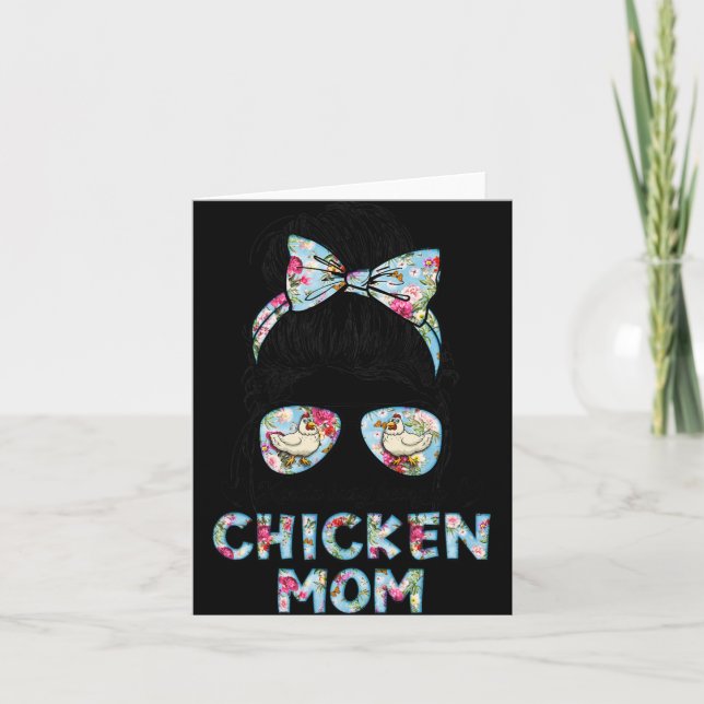 Carte Kinda Busy Being A Chicken Mom New Mom Mother's Da (Devant)