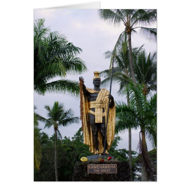 Carte King Kamehameha Statue (Devant)