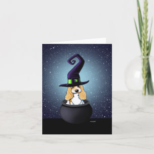 Carte KiniArt Cocker Espagne Halloween