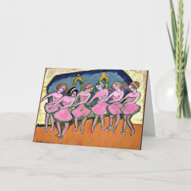 Carte Kirchner - Six Danseurs, célèbre peinture, (Devant)