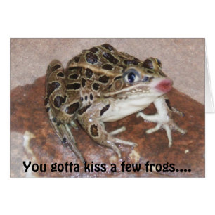 Carte Kissing Frog