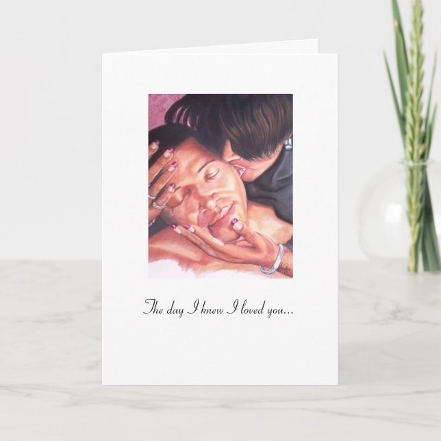 Carte KISSOFAWOMAN, le jour où j'ai su que je vous ai (Devant)