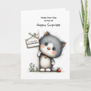 Carte Kit de fête d'anniversaire pour petite-fille Surpr