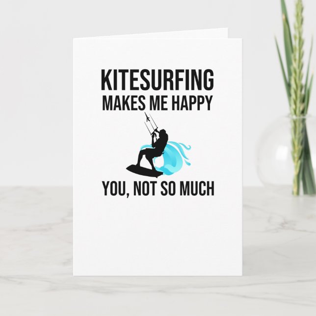Carte Kitesurfing Kitesurfer Kitesurfer Kiteboarder (Devant)