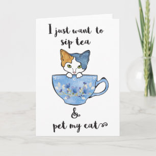 Carte Kitten en TeaCup