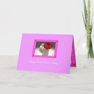 Carte Kitty & Tea Rose Sweet sixteen Anniversaire