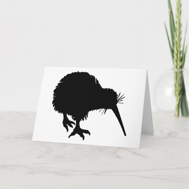 Carte Kiwi Silhouette (Devant)