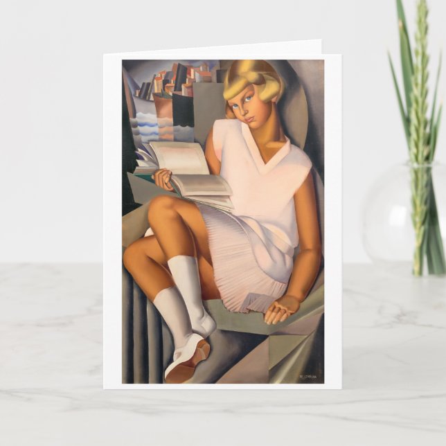 Carte Kizette en Rose | Tamara de Lempicka | (Devant)