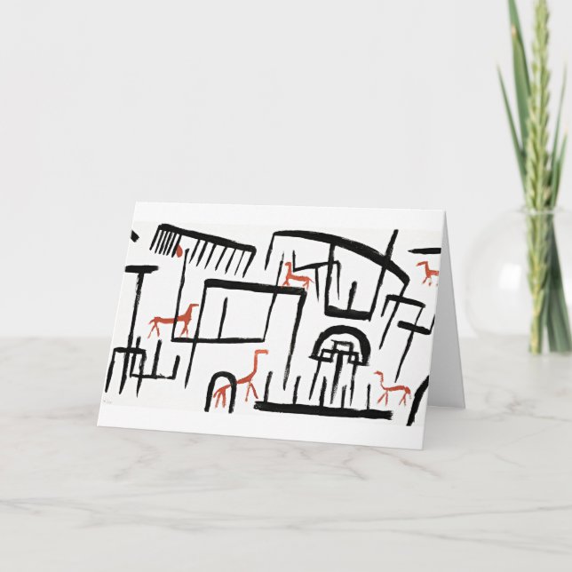 Carte Klee - Animaux dans un boîtier (Devant)