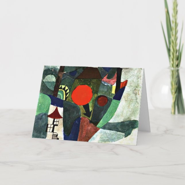 Carte Klee - Avec le soleil de réglage (Devant)