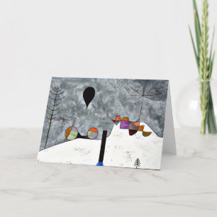 Carte Klee - hiver, peinture de Paul Klee