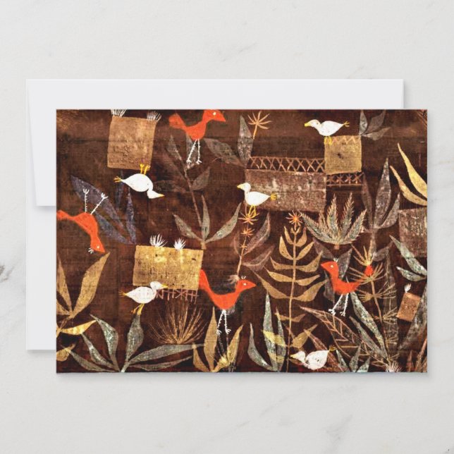 Carte Klee - Jardin des oiseaux par Paul Klee (Devant)