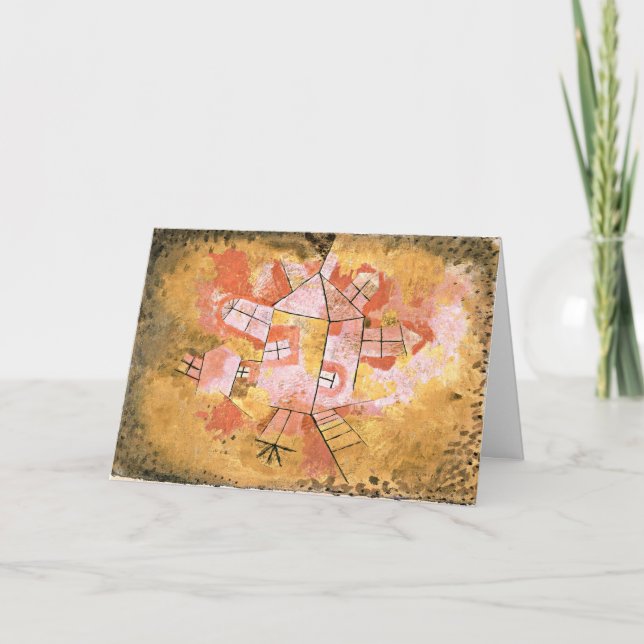 Carte Klee - Revolving House-1921 (Devant)