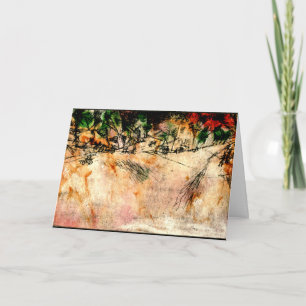 Carte Klee - Road Junction (dessin au charbon)