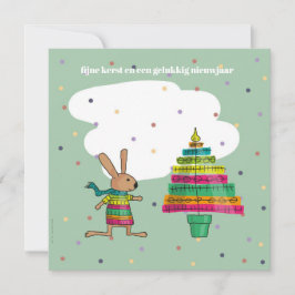 Carte kleurige kerstboom