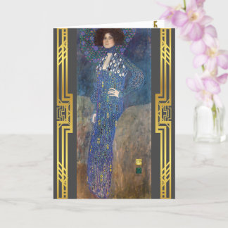 Carte Klimt Restauré Portrait Emilie Floge Peinture
