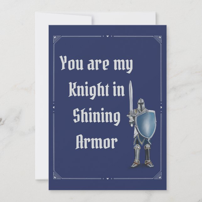Carte Knight Valentine's Day (Devant)