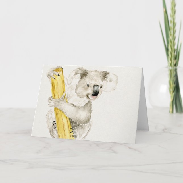 Carte Koala de bébé | mignon et velu (Devant)