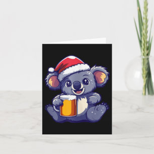 Carte Koala de Noël drôle avec bande dessinée