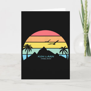 Carte Koh Larn Thaïlande Phuket Souvenir Pattaya Cadeau