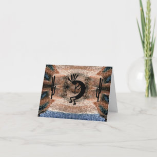 Carte Kokopelli Mosaïque du désert sud-ouest Salutation