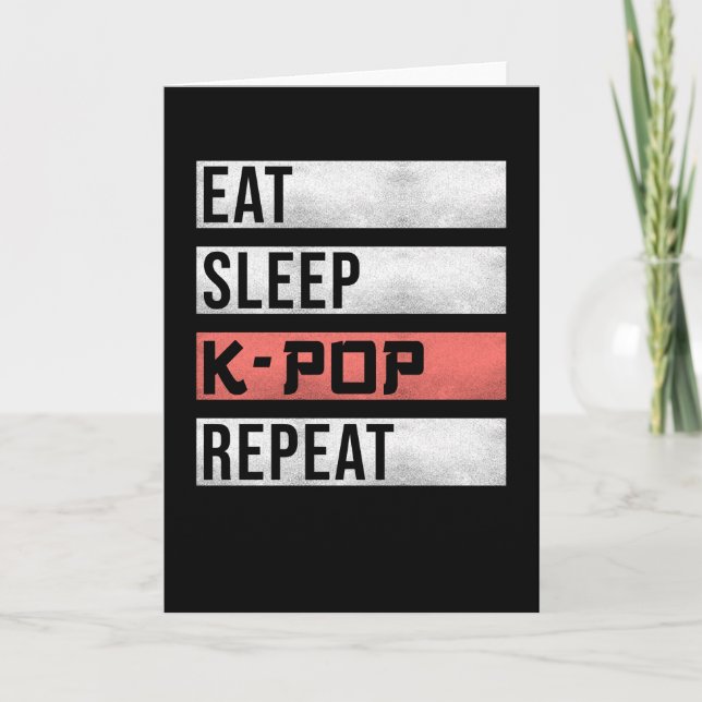 Carte Kpop K-pop Dire drôle (Devant)
