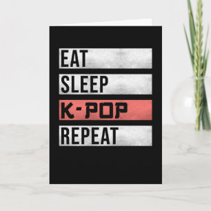 Carte Kpop K-pop Dire drôle