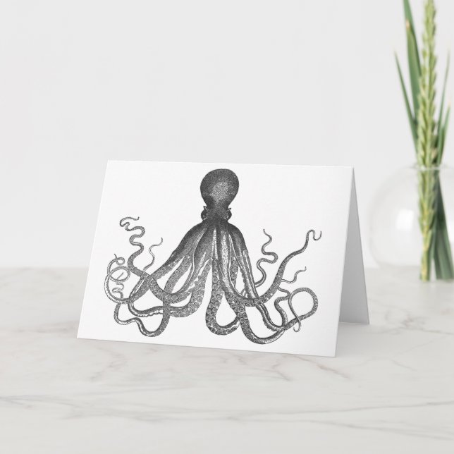 Carte Kraken - Octopus géant noir / Cthulu (Devant)