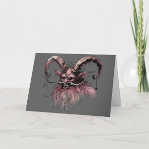 Carte Krampus de Noël