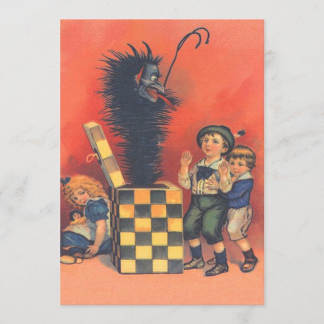 Carte Krampus Jack-In-A-Box (Devant)