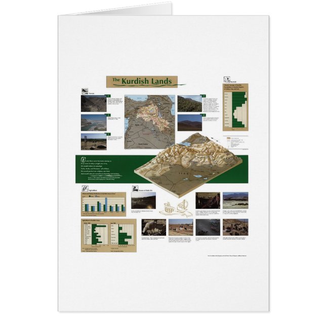 Carte kurde 1992 de terres (Devant)